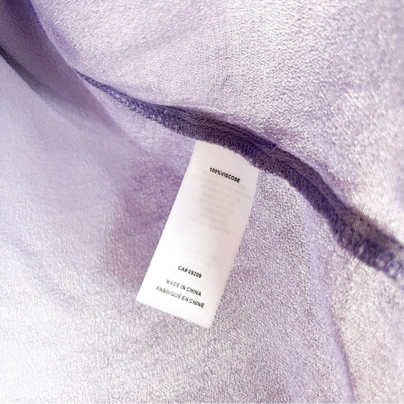 Cleo Long Sleeve Lavender Purple Button-Up Blouse - Picture 2 of 10